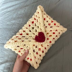 Handmade Crochet Love Letter Book Sleeve